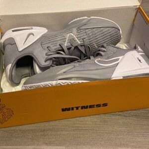Men’s 11.5 Nike LeBron Witness 6 Team Grey And White